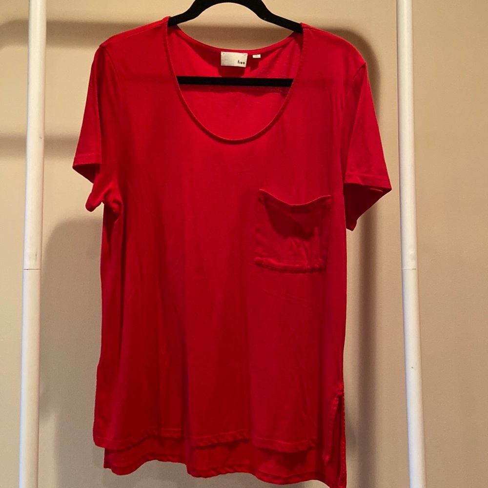 Wilfred Free Red Tee with pocket